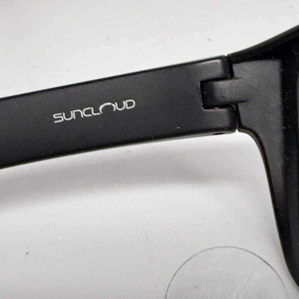 Suncloud Mayor Polarized Sunglasses Black‎ Frame Purple Lens JO